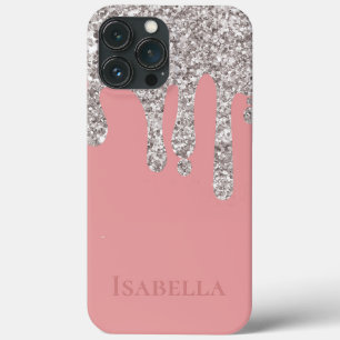 Case-Mate iPhone Case Parties scintillant rose argent gouttes personnali