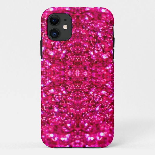 Coques Case-Mate iPhone parties scintillant rose chaud (Dos)