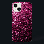 Coque Pour iPhone 14 Parties scintillant rose foncé brillant<br><div class="desc">De belles parties scintillant roses brillantes et girly brillent. Photo de rose étincelle pas de parties scintillant !</div>