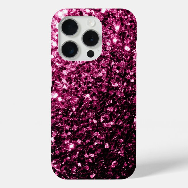 Coques Case-Mate iPhone Parties scintillant rose foncé scintille (Verso)