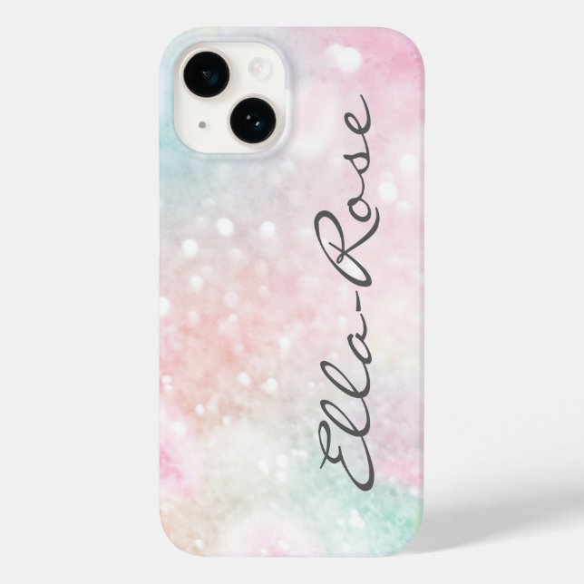 Coques Case-Mate iPhone Parties scintillant rose Joli Motif Bokeh (Verso)