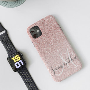 Case-Mate iPhone Case Parties scintillant rose moderne étincelles Nom pe