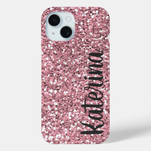 Coque Case-Mate iPhone Parties scintillant rose personnalisée avec votre 