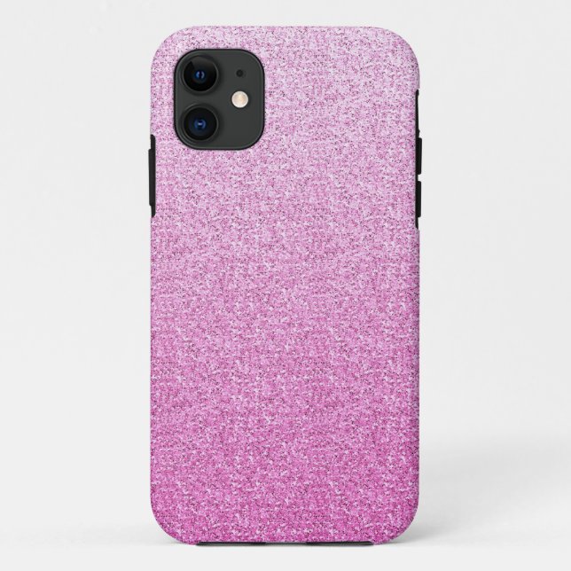 Coques Case-Mate iPhone Parties scintillant rose Pizzazz Faux (Dos)