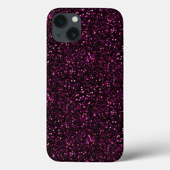 Coques Case-Mate iPhone Parties scintillant rose Rose foncé (Verso)
