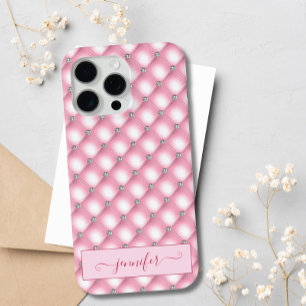 Coque Case-Mate iPhone Parties scintillant rose rose vif moderne de luxe