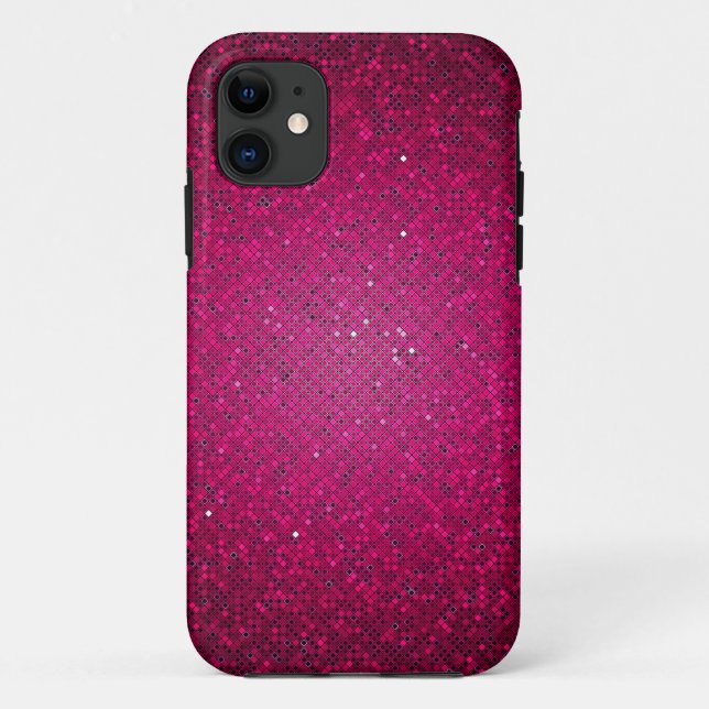Coques Case-Mate iPhone Parties scintillant rose Sequin iPhone 5 Mate Toug (Dos)