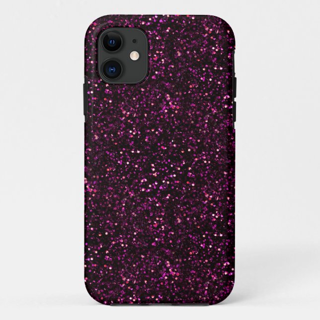 Coques Case-Mate iPhone Parties scintillant rose sombre (Dos)
