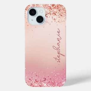 Coque Case-Mate iPhone Parties scintillant rose vierge personnalisée