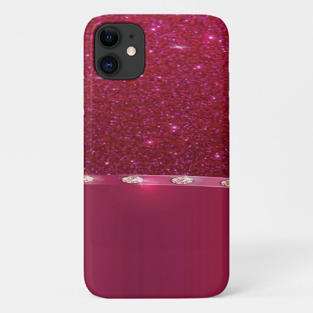 Coques Case-Mate iPhone parties scintillant rouge Coque-Mate à peine là (Dos)