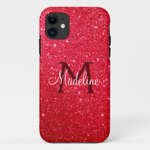 Case-Mate iPhone Case Parties scintillant rouge flamboyante Monogramme