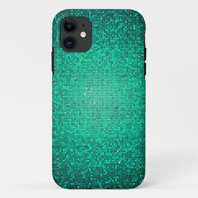 Coques Case-Mate iPhone Parties scintillant turquoise iPhone 5 Mate à pein (Dos)