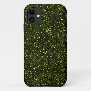 Coque Case-Mate Pour iPhone Parties scintillant vert pomme foncée