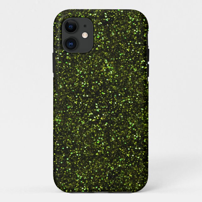 Coques Case-Mate iPhone Parties scintillant vert pomme foncée (Dos)
