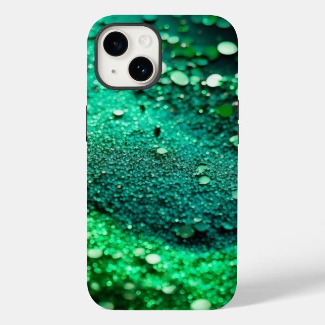 Coques Case-Mate iPhone Parties scintillant verte brillante iPhone Mate Co (Verso)
