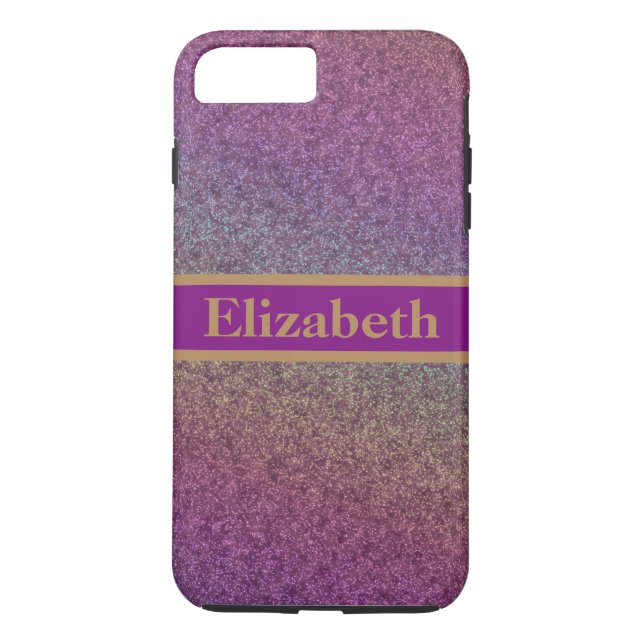 Coques Case-Mate iPhone Parties scintillant violet personnalisée Faux Foil (Dos)