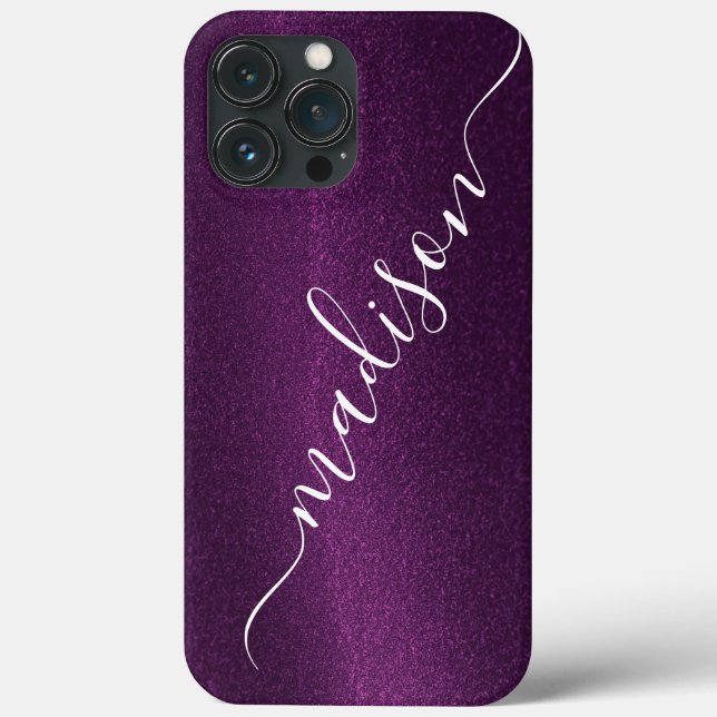 Coques Case-Mate iPhone Parties scintillant violet Shimmer Personnalisé No (Verso)