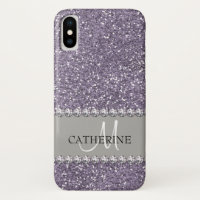 Parties scintillant violette, pierres de diamant, 