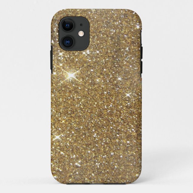 Coques Case-Mate iPhone Parties scintillantes de luxe d'or - image (Dos)