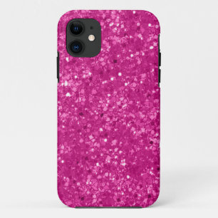 Coque iPhone 11 Parties scintillantes de rose de Faux