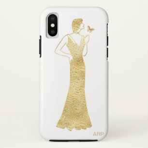 Case-Mate iPhone Case Parties scintillantes d'or de Nouveau d'art déco
