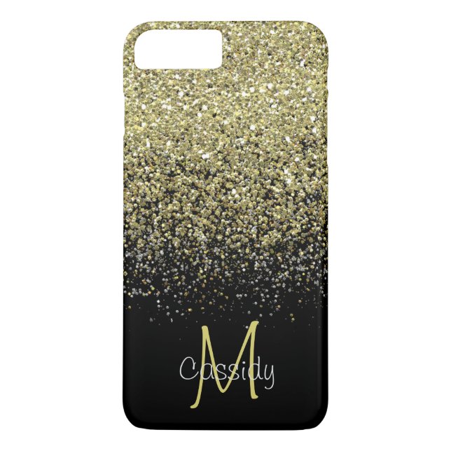 Coques Case-Mate iPhone Parties scintillantes d'or, Girly, à la mode, (Dos)