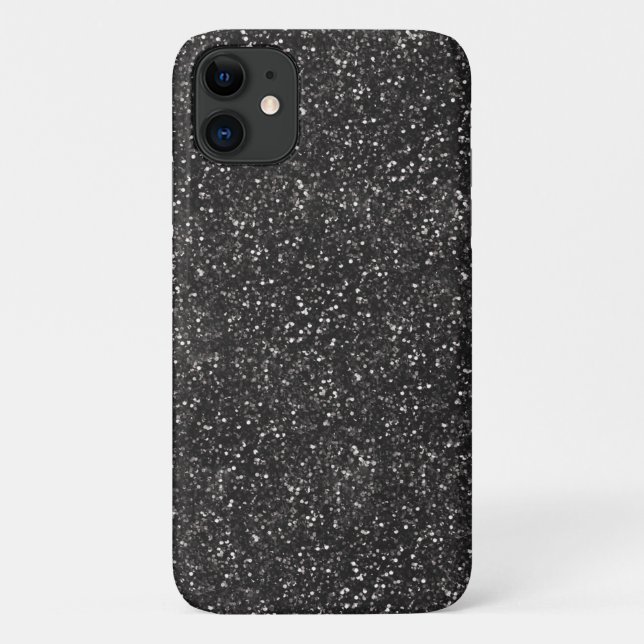Coques Case-Mate iPhone Parties scintillantes élégantes foncées de gris (Dos)