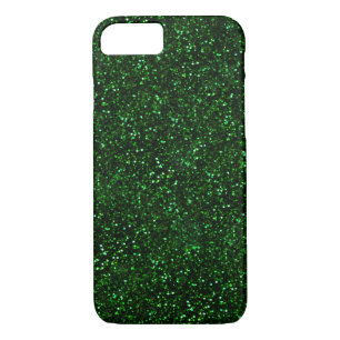 Coques Pour iPhone Parties scintillantes foncées de vert vert