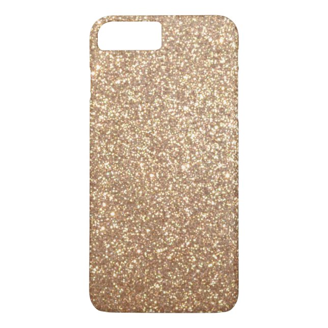 Coques Case-Mate iPhone Parties scintillantes métalliques d'or rose d'en (Dos)