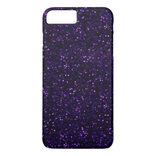 Coque Case-Mate Pour iPhone Parties scintillantes pourpres d'améthyste foncée