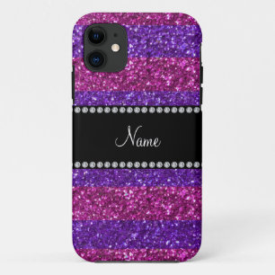 Case-Mate iPhone Case Parties scintillantes roses pourpres nommées