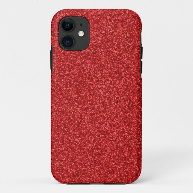 Coques Case-Mate iPhone Parties scintillantes rouges de scintillement (Dos)