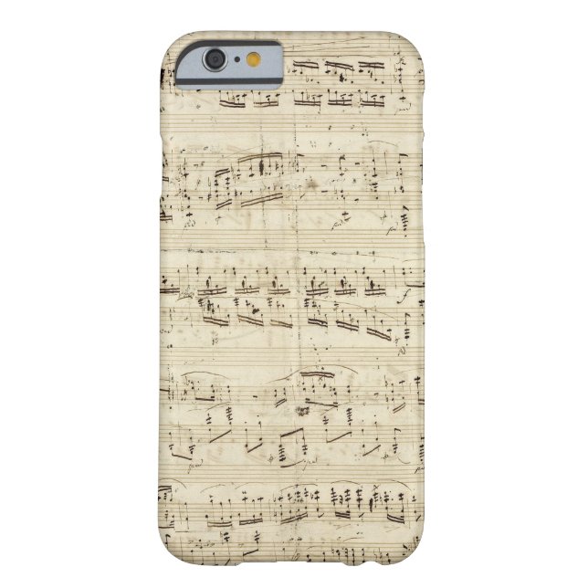 Coques Case-Mate iPhone Partition sur parchemin manuscrite en encre (Dos)