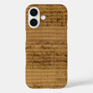 Coques iPhone 16 Partition vintage de Johann Sebastian Bach