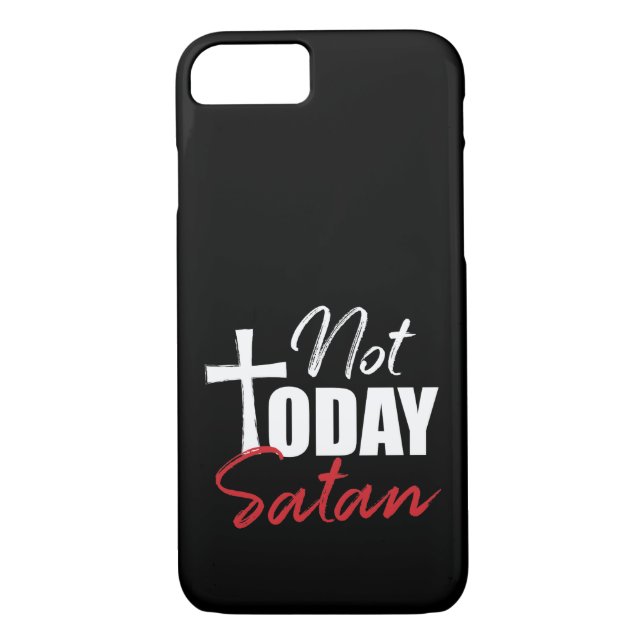 Coques Case-Mate iPhone Pas aujourd'hui Satan (Dos)