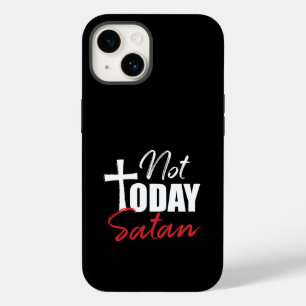 Coque Case-Mate iPhone Pas aujourd'hui Satan Noir 
