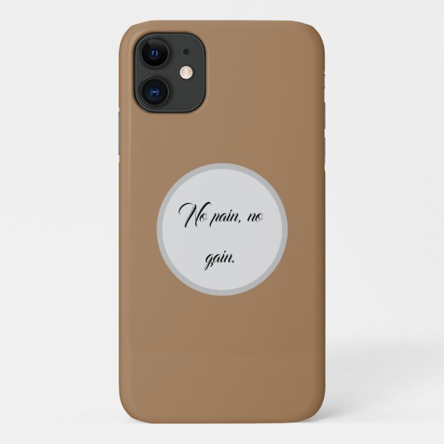 Coques Case-Mate iPhone Pas de douleur, pas de gain | Citations de motivat (Dos)