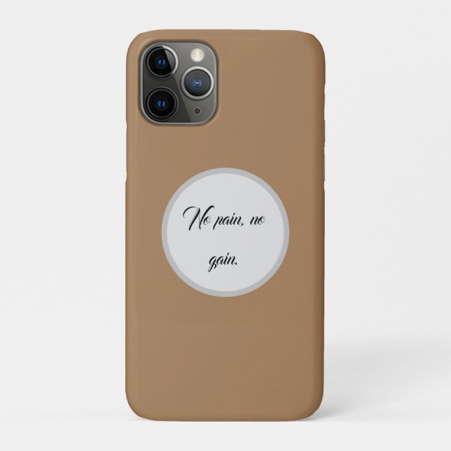 Coques Case-Mate iPhone Pas de douleur, pas de gain | Citations de motivat (Dos)