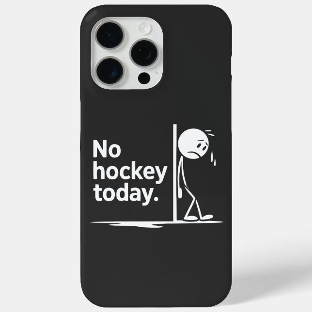 Coques Case-Mate iPhone Pas de hockey aujourd'hui (Verso)