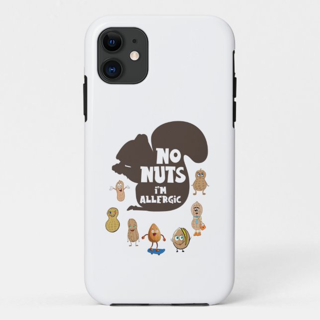 Coques Case-Mate iPhone Pas de noix Je suis Allergic Peanut Sensibilisatio (Dos)