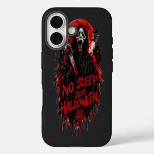 Coque Pour iPhone 16 Pas de sommeil, juste un cri d'Halloween Design go