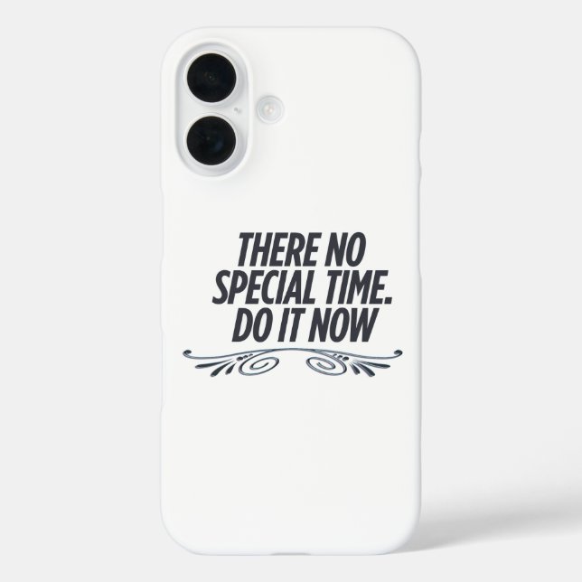 Coques Case-Mate iPhone Pas De Temps Parfait - Citation De Typographie Mot (Verso)