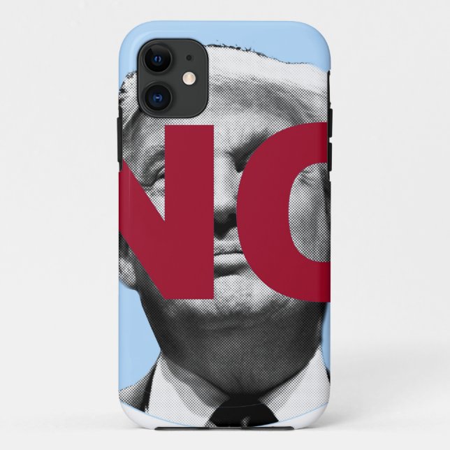 Coques Case-Mate iPhone Pas de Trump (bleu et rouge) (Dos)