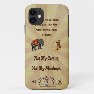 Coques Pour iPhone Pas mon cirque, pas mes singes