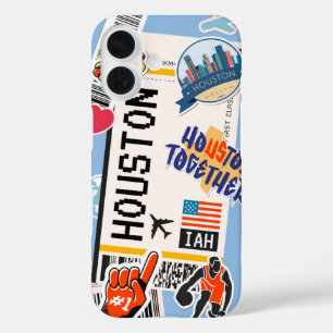 Coque Pour iPhone 16 Pass d'embarquement de Houston Texas