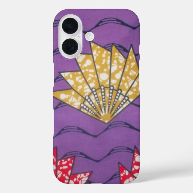 Coques Case-Mate iPhone Passion Pourpre | Ventilateur ondulé abstrait est- (Verso)