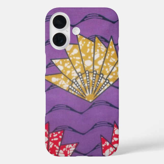 Coques Case-Mate iPhone Passion Pourpre | Ventilateur ondulé abstrait est- (Verso)