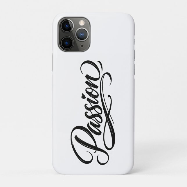 Coques Case-Mate iPhone Passion Script | Elegant Minimalist Typography (Dos)