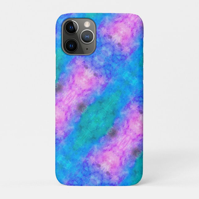 Coques Case-Mate iPhone Pastel abstrait, Rose, bleu, aqua (Dos)