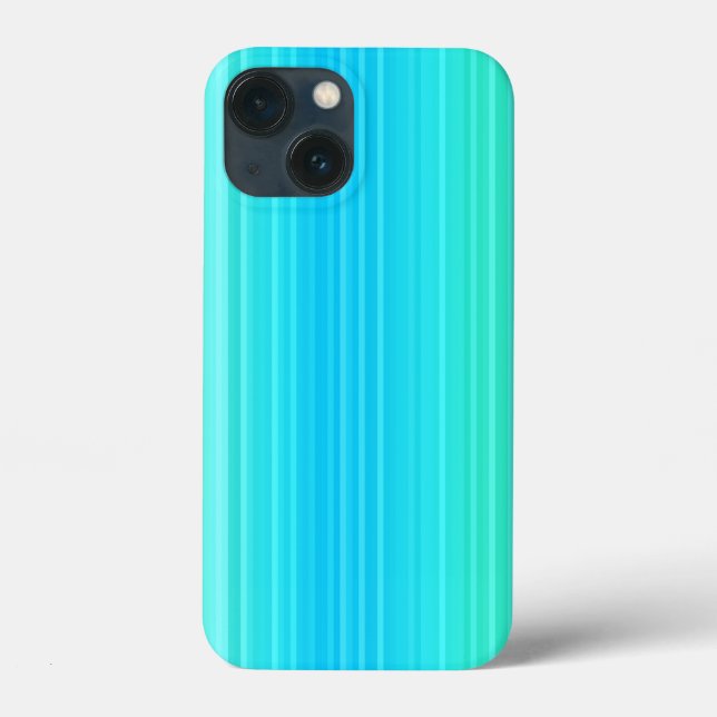 Coques Case-Mate iPhone Pastel Abstrait Turquoise Bleu Bleu Grandes Têtes  (Verso)